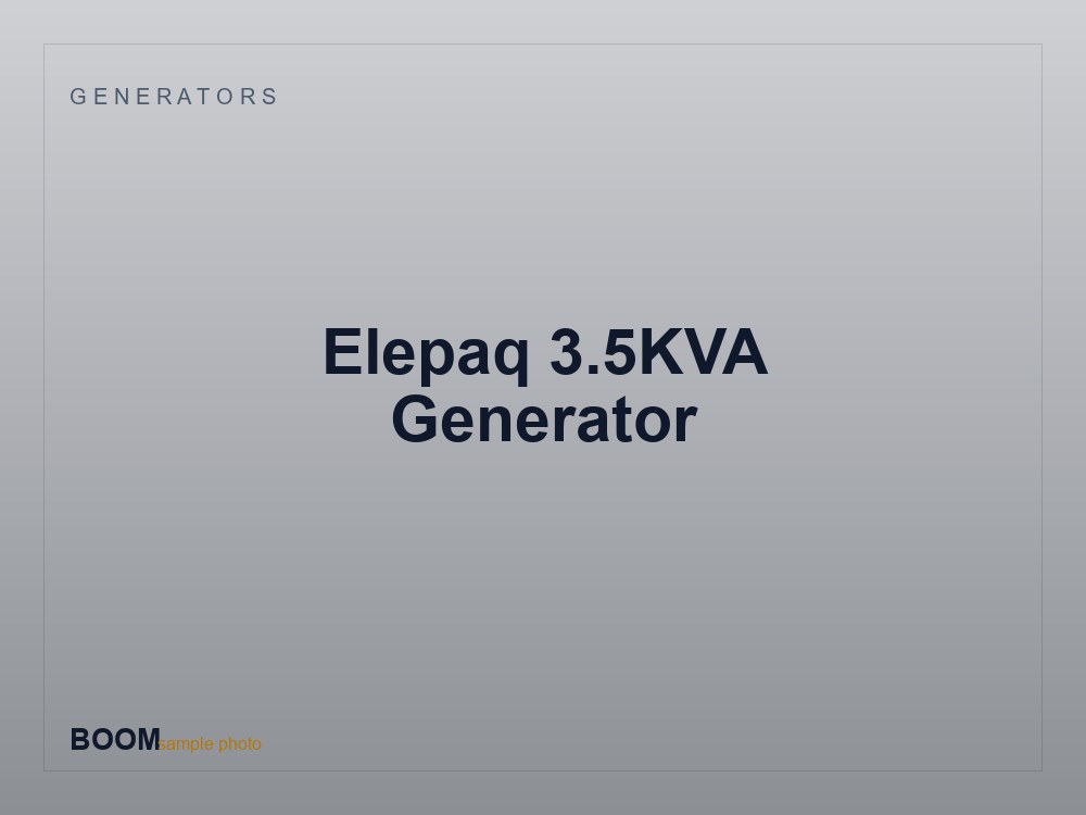 Elepaq 3.5KVA Generator